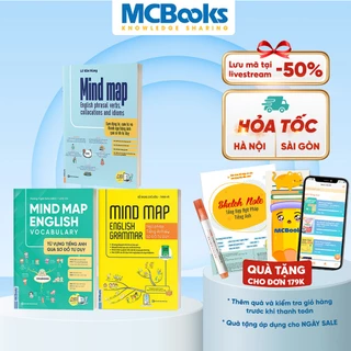 Sách - Bộ 3 Cuốn MindMap English Học Tiếng Anh Cho Người Mới Bắt Đầu MCBooks (Lẻ Tùy Chọn)