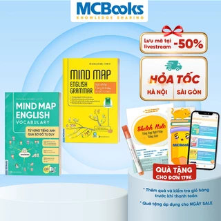 Sách - Combo Mindmap English Vocabulary và Mindmap English Grammar - PHIÊN BẢN ĐẶC BIỆT 2022 - Kèm khóa học chi tiết