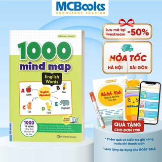 Sách - 1000 mind map  English - 1000 từ vựng tiếng Anh bằng sơ đồ tư duy