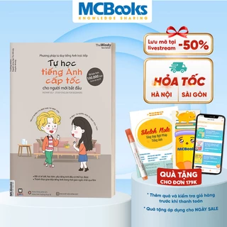 Sách - Tự Học TIếng Anh Cấp Tốc Cho Người Mới Bắt Đầu Phiên Bản 4 Màu - Kèm App Học Online