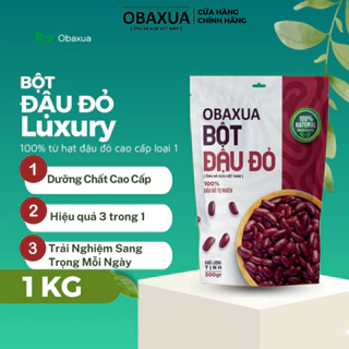 Bột đậu đỏ [ 1KG ] nguyên chất 100% Organic - Tắm trắng da, dưỡng ẩm, mờ thâm, tẩy TBC