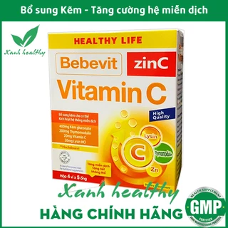 Bebevit Zin C   Bổ sung Vitamin C, rutin, zin C giúp tăng cường sức đề kháng cho trẻ từ 6 tháng ăn ngon