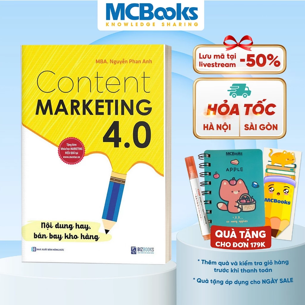 Sách - Content Marketing 4.0: Nội Dung Hay, Bán Bay Kho Hàng - (Tặng Kèm Khóa Học Online)