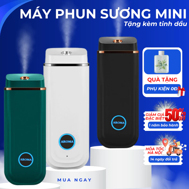 Máy xông tinh dầu tự động 3 chế độ xông hương thơm nhẹ dịu