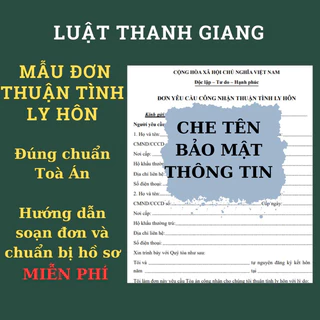 Combo Mẫu Đơn Ly Hôn Thuận Tình Và Đơn Từ Chối Hoà Giải Kèm Tài Liệu Luật Sư Hướng Dẫn Chi Tiết Mới Nhất