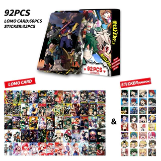 [Lomo MHA 92] Bộ 60 lomo card My hero academia + 32 Sticker anime My Hero Academy