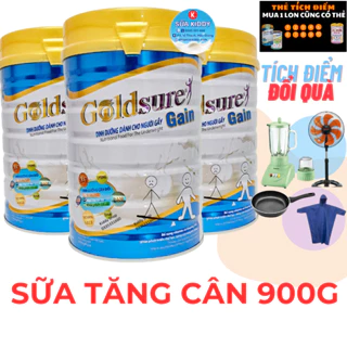 Sữa tăng cân GOLDSURE GAIN NC 900g dành cho người gầy, thích hợp mọi lứa tuổi (cam kết chính hãng, date luôn mới)