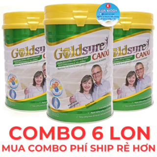 Combo 6 lon Sữa Canxi GOLDSURE CANXI NC 900G ngừa loãng xương, tiểu đường (cam kết chính hãng, date luôn mới)