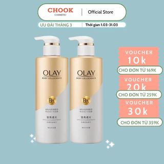 Sữa Tắm OLAY B3+Vitamin C 500ml Siêu Dưỡng Trắng Da, Cấp Ẩm Và Đàn Hồi Cho Da