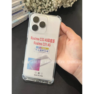 Ốp Lưng Realme C53 4G, Realme C51 4G Chống Sốc Trong Suốt | Lioncase.vn