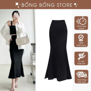 Chân váy Đuôi Cá Midi dáng dài ôm body bigsize co dãn cao cấp siêu hách dáng BB02