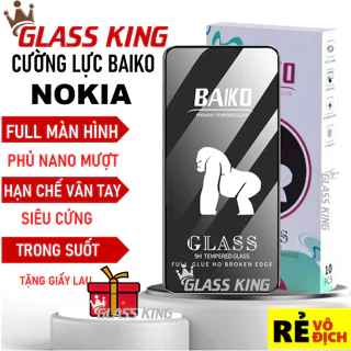 Kính cường lực Baiko cho Nokia C32 C31 C20 C21 plus G22 G11 G11 plus G21 G10 cao cấp phủ nano siêu mượt giá rẻ