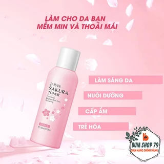 Toner Cấp Ẩm Laikou 100ml Hương Hoa Anh Đào Dưỡng Da, Tone Dịu Da Sakura Giúp Cân Bằng Da Làm Sáng Thu Nhỏ Lỗ Chân Lông