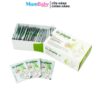 Gạc răng miệng Dr.Papie 0+ cho bé (Hộp 30 gói)