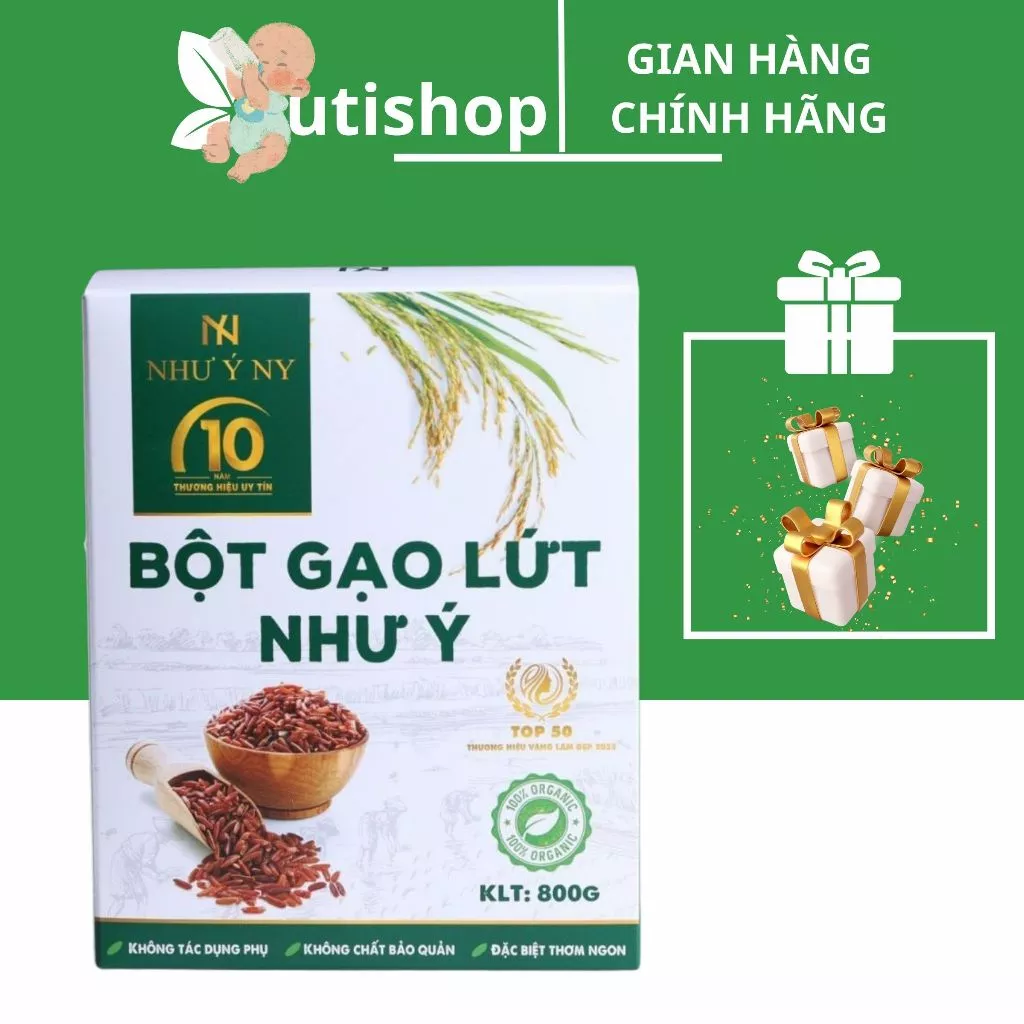 Bột Gạo Lứt Như Ý Ny Hỗ Trợ Giảm Cân Giảm Mỡ Lợi Sữa Như Ý Ny 800gr