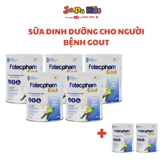 Combo 5 Tặng 2 Sữa Fotecpham GOUT Chuyên Biệt Cho Người Bị Gout Và Xương Khớp 400G Chính hãng Japa Kids