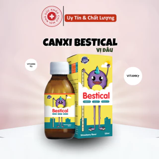 MGG.Hỗ trợ bổ sung canxi, vitamin D3K2 giúp tăng trưởng chiều cao, xương răng chắc khỏe siro Bestical chai 120ml