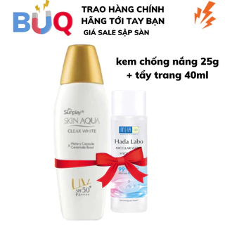 Sữa Chống Nắng Dưỡng Trắng Cho Da Dầu Sunplay Skin Aqua Clear White Spf50 25g