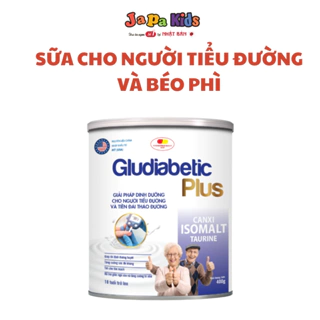 Sữa Bột Cho Người Lớn Giải Pháp Dinh Dưỡng Cho Người Tiểu Đường Gludiabetic Plush 400G Chính hãng Japa Kids