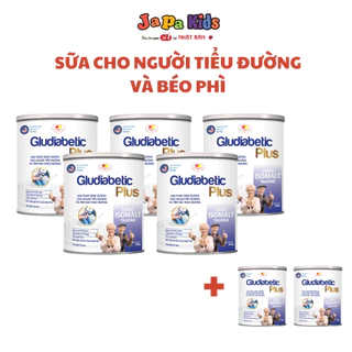 Combo 5 Tặng 2 Sữa Bột Cho Người Lớn Giải Pháp Dinh Dưỡng Cho Người Tiểu Đường Gludiabetic Plush 400G Japa Kids