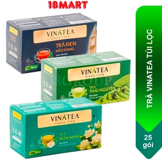 Trà Vinatea Hoa Nhài Túi / Đen Hảo Hạng /Thái Nguyên Lọc 50g (25 gói x 2g)