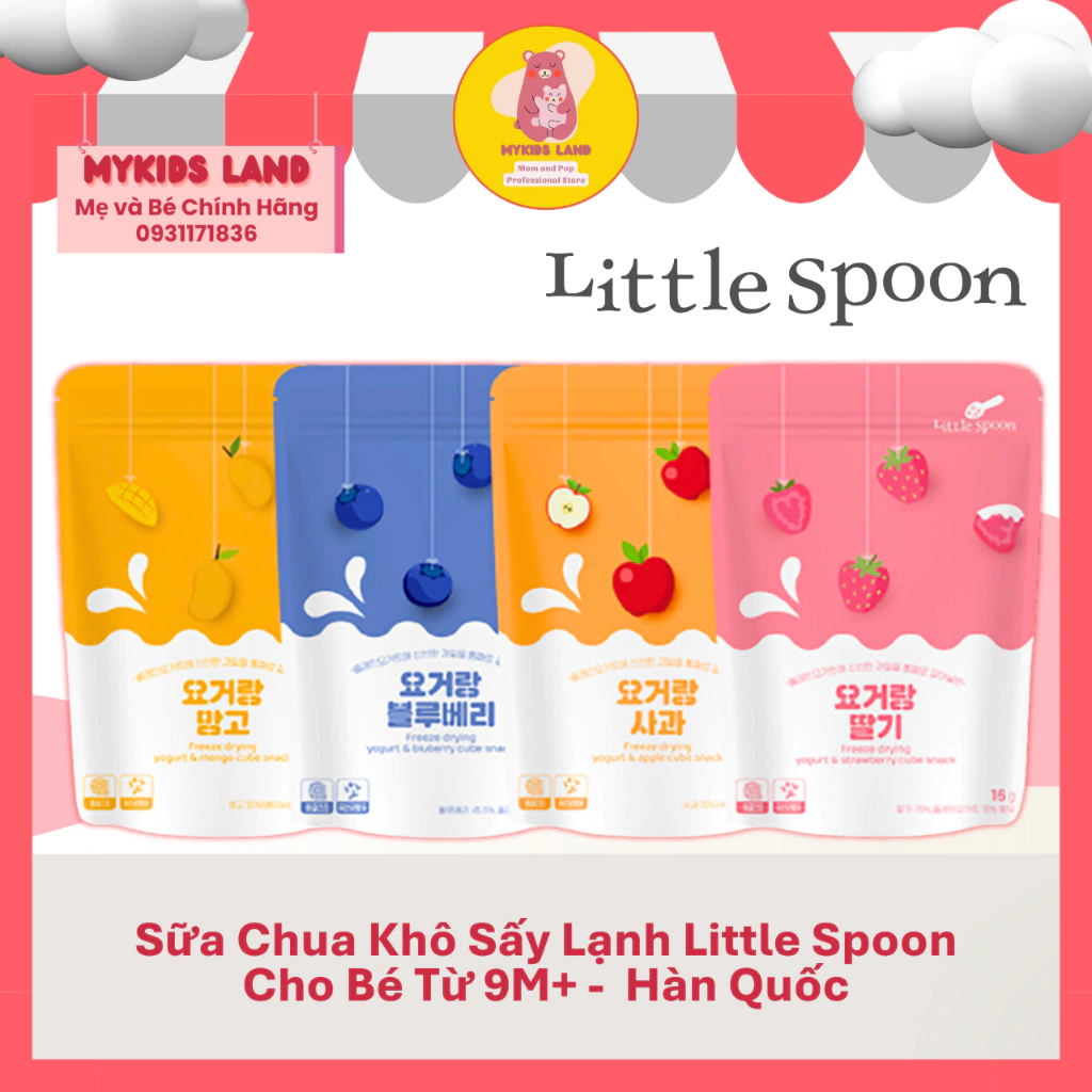 [DATE 2025] Sữa Chua Khô Sấy Lạnh Little Spoon Hàn Quốc Cho Bé Từ 9M+