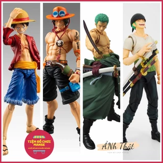 Mô Hình Đồ Chơi Nhân Vật SHF One Piece - Luffy - Zoro - Ace - Cao 18cm - Có Khớp Cử Động