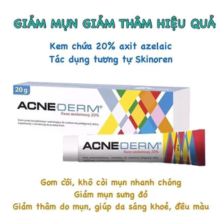 Kem giảm mụn Acnederm Azelaic Aicd 20% làm trắng sáng da, giảm mụn 20g!!!