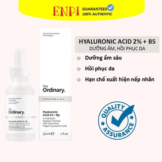 Serum The Ordinary Cấp ẩm hồi phục Hyaluronic Acid 2% + B5 30ml (store)