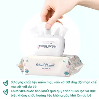 Khăn ướt Natural Blossom Nội Địa Hàn cao cấp