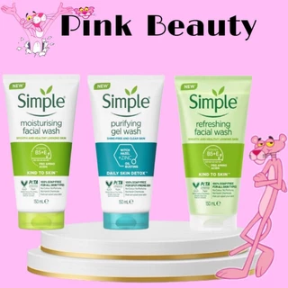 Sữa rửa mặt dạng Gel Simple Refreshing Facial Wash 150ml - PINK BEAUTY