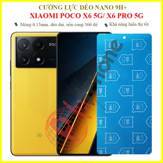 Dán cường lực dẻo nano cho Xiaomi Poco X6 5G/ Poco X6 Pro 5G