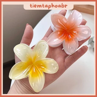 Kẹp tóc hình hoa Bauhinia màu kẹo thời trang, Kẹp tóc đi biển hình hoa sứ nhiều màu sắc bó hoa kẹp tóc hottrend br 02163