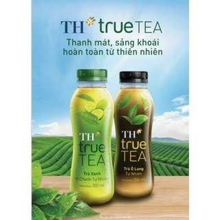 Lốc 6 chai TH TRUE TEA trà xanh vị chanh/trà ô long 350ml