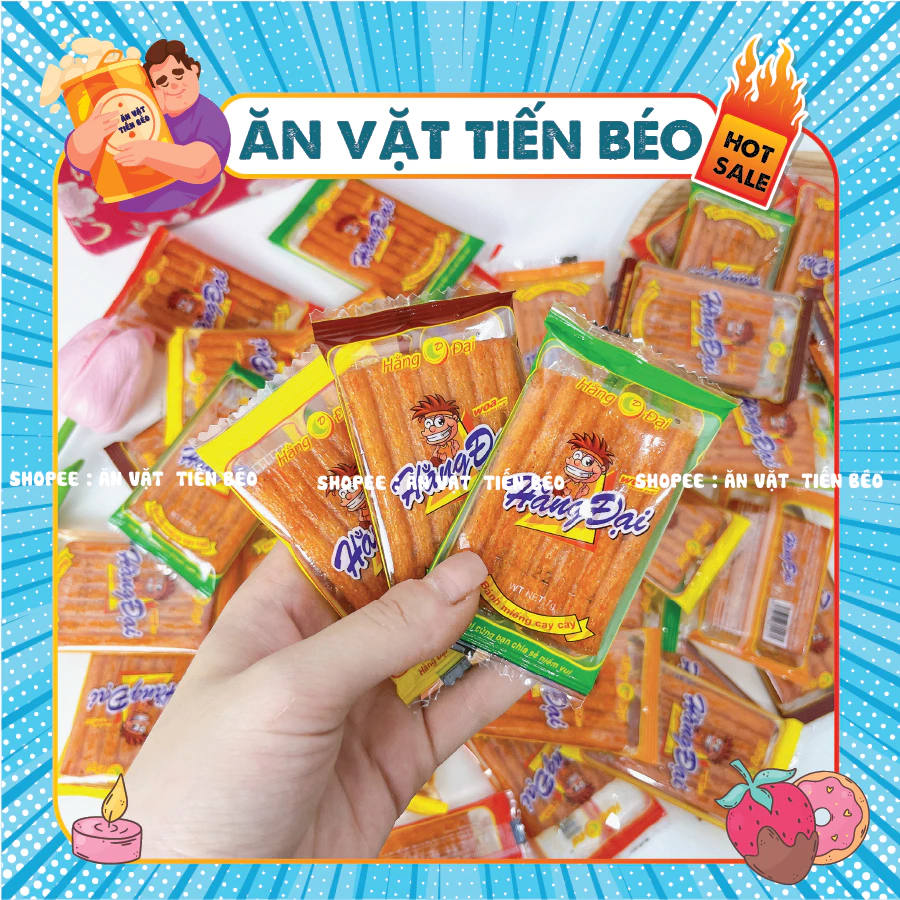[30 GÓI] Snack Sườn Dê Hằng Đại, Dê Nướng Que Cay Cay, Đồ Ăn Vặt Tuổi Thơ, Ăn vặt Tiến Béo