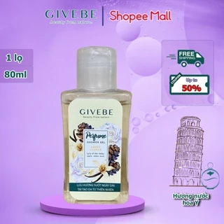 Sữa tắm GIVEBE Nâu Sweet Cosmos Du Lịch 80ml hương nước hoa Ý