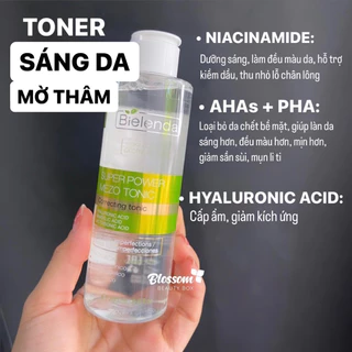 Toner chống lão hoá BIELENDA SUPER POWER MEZO TONER 200ML