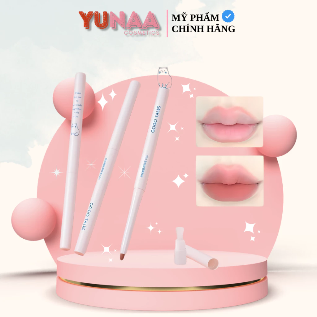 [Y200] Bút Chì Kẻ Viền Môi GOGO TALES Velvel Fog Lipliner GT531 - Hiệu ứng môi 3D