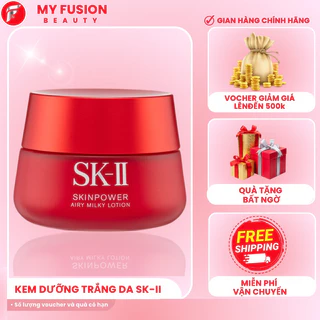 [full size 80G]Kem dưỡng chống lão hóa SKII Skin Power Cream và Airy Milky Lotion