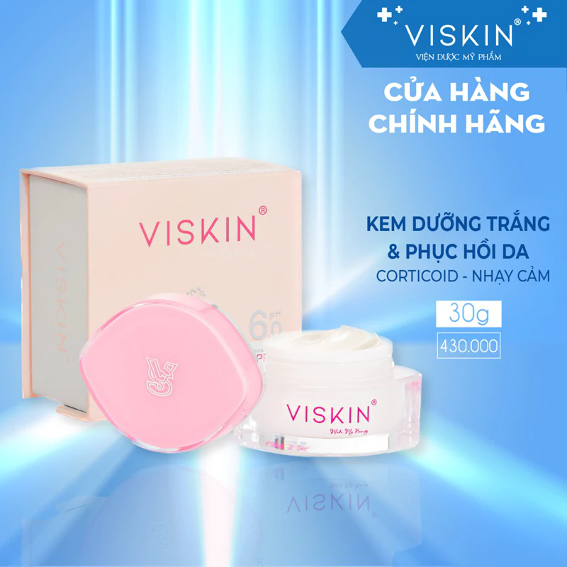 Kem dưỡng trắng hỗ trợ phục hồi da VISKIN - 30g [CHÍNH HÃNG]