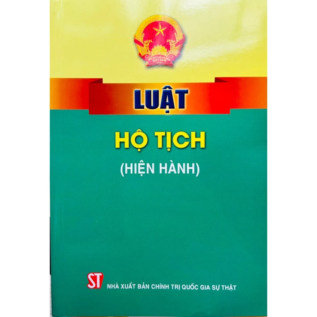 Sách - Luật Hộ Tịch (Hiện Hành)