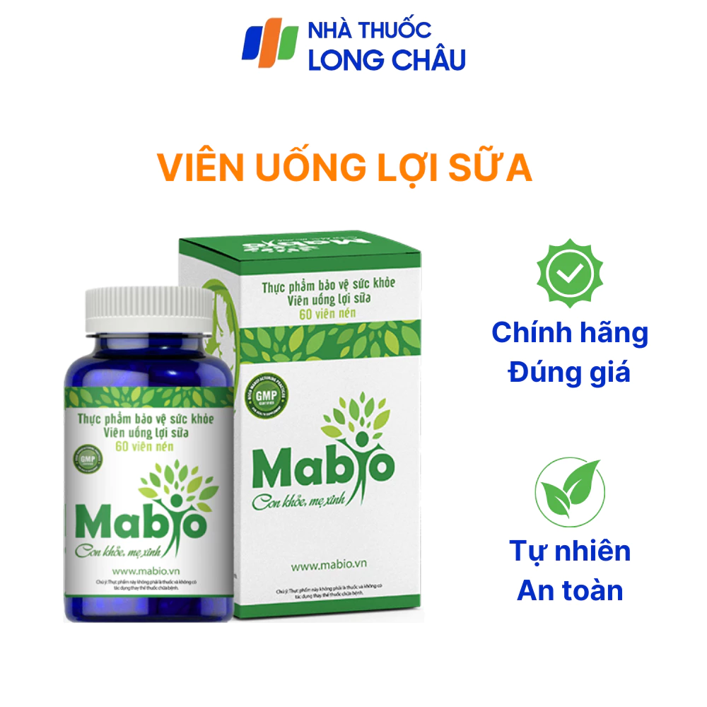 Mabio Lợi Sữa Dành Cho Các Mẹ Sau Sinh Bị Mất Sữa Ít Sữa Hàng Chính Hãng