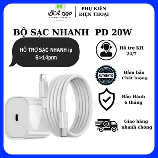 Bộ Củ Cáp Sạc Nhanh 20W An Toàn Ổn Định- Bảo Vệ Thiết Bị- Không Nóng Máy- Có Chống Nổ - BH 6th