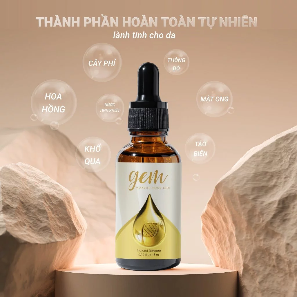 Serum mụn tái tạo da từ thiên nhiên GEM 5ml