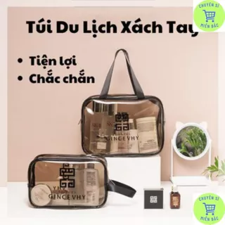 Túi Đựng Mỹ Phẩm Trong Suốt size trung Chống Nước,Túi Đựng Đồ Trang Điểm Du Lịch Thời Trang Nữ