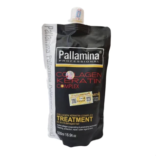 Hấp dầu phục hồi tóc hư tổn Pallamina Collagen Keratin Complex 500ml NEW ( dạng túi )