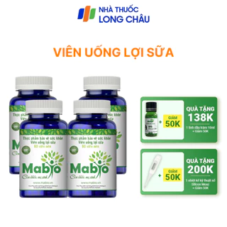 Mabio Lợi Sữa Dành Cho Các Mẹ Sau Sinh Bị Mất Sữa Ít Sữa Combo 4 Hộp Lợi Sữa Mabio Hàng Chính Hãng