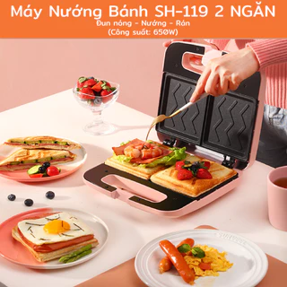 Máy Nướng Bánh Mì Sandwich Rán Trứng Rán Thịt Làm Đồ Ăn Sáng Đa Năng Làm Nóng Nhanh Đa Năng | Tom Store