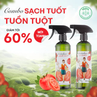 COMBO Dùng Thử - SẠCH TUỐT TUỒN TUỘT MỚI TOANH HỮU CƠ - CÔ CÀ CHUA 500ml