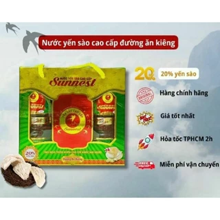 Lốc 6 hủ Yến sào cao cấp Sunnest 20% Dành cho người tiểu đường